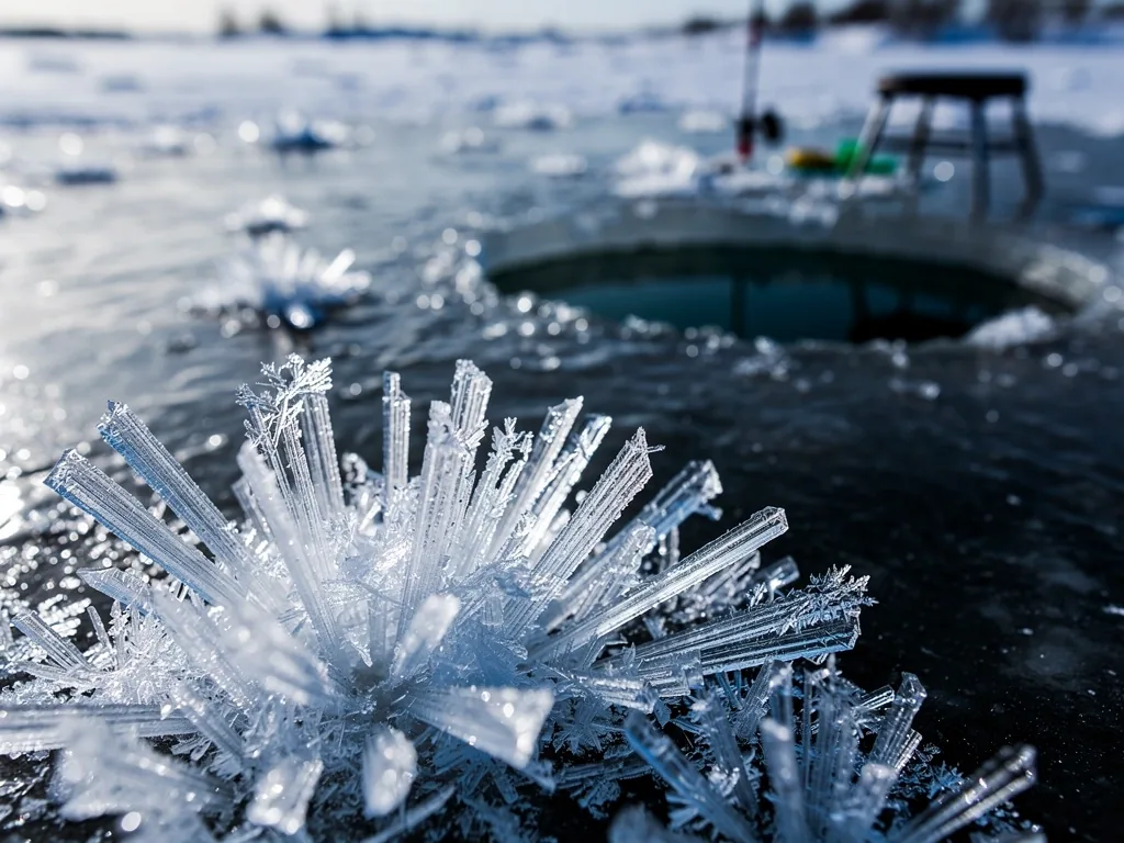 Detailed ice crystal structures