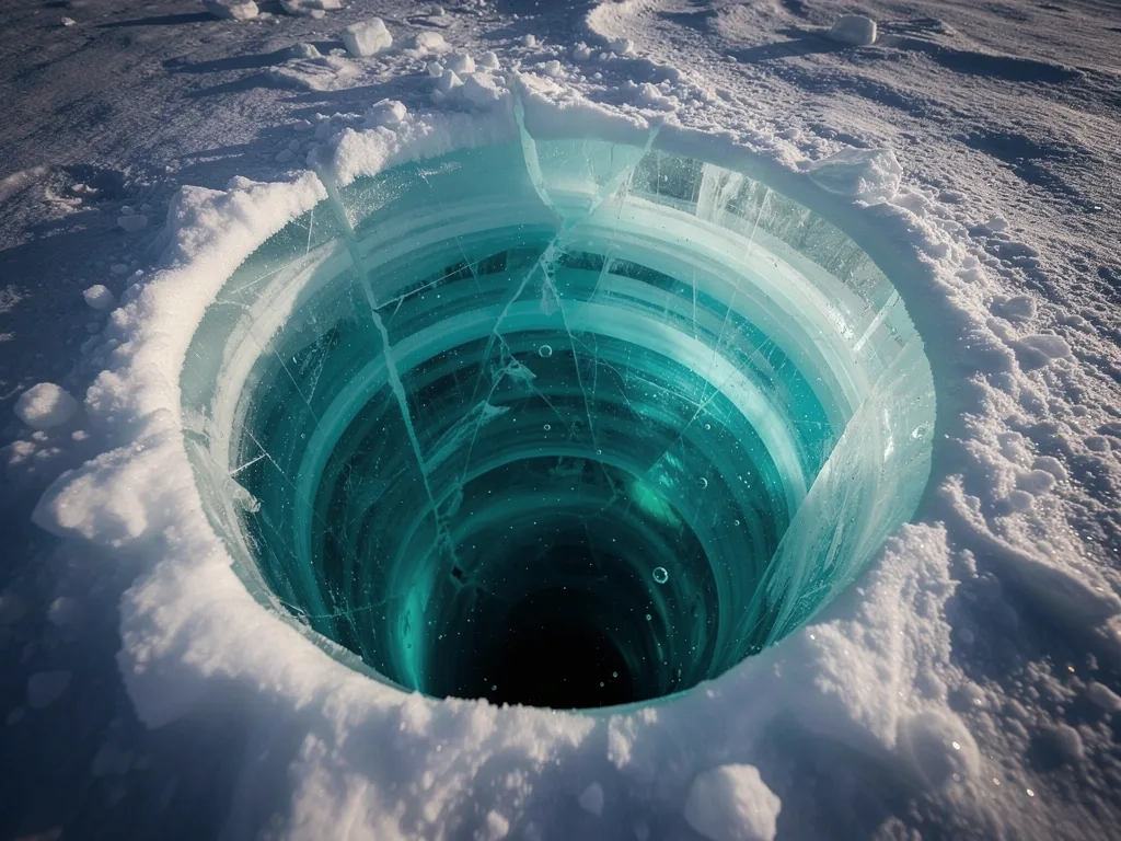 Arctic ice structural details