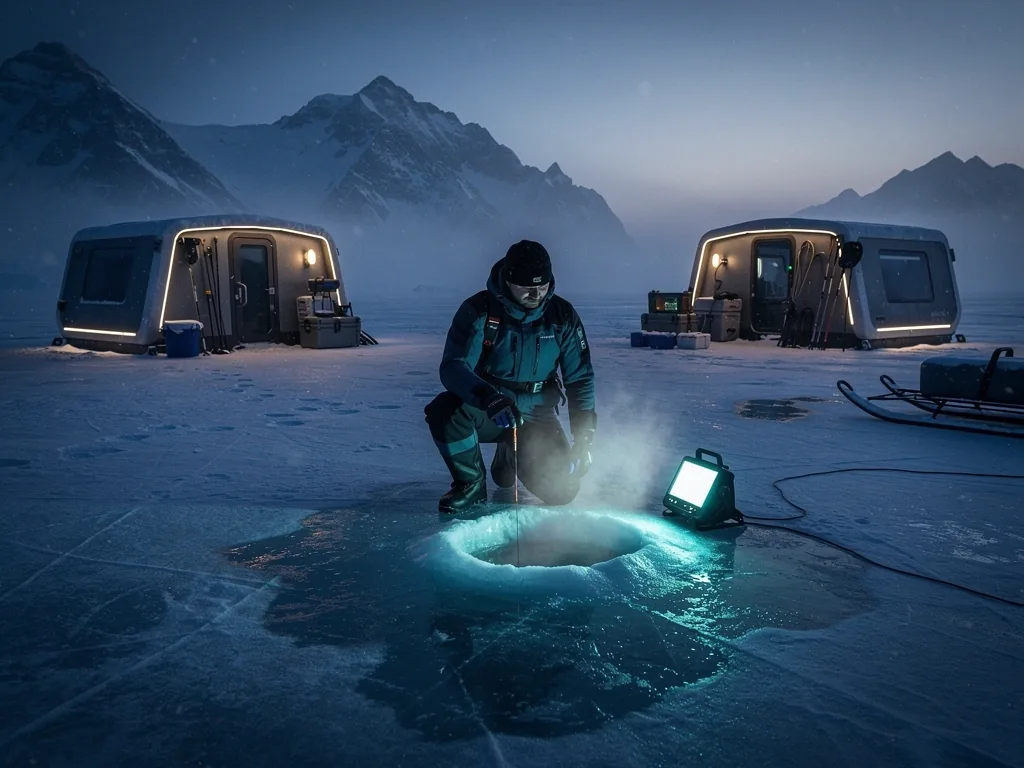 Vast frozen landscape