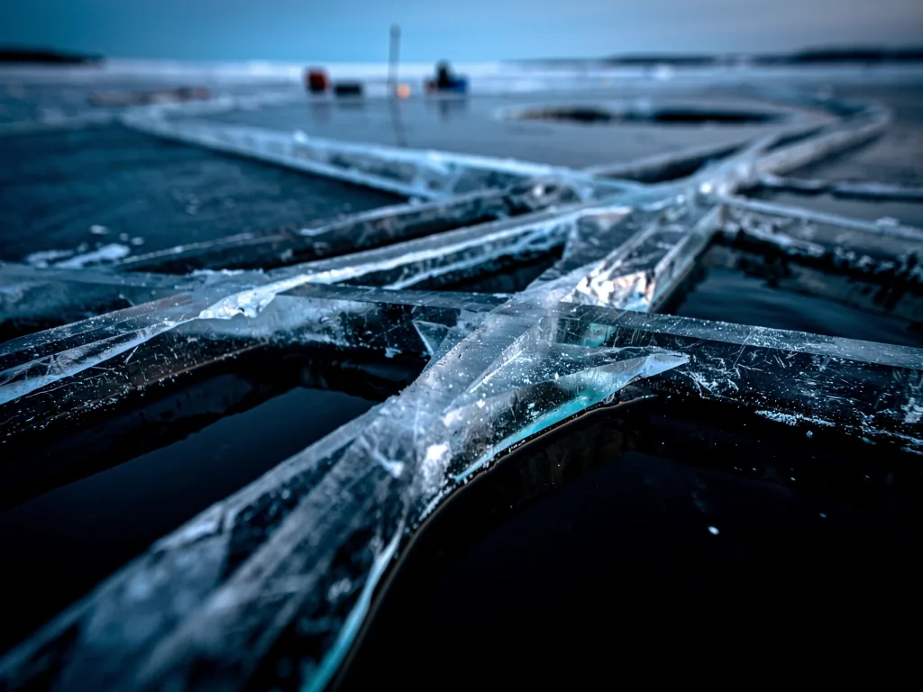 Arctic ice textures representing the rigid structure of our terms